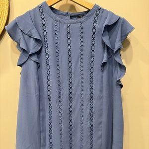 Ann Taylor Petites Periwinkle Summer Top